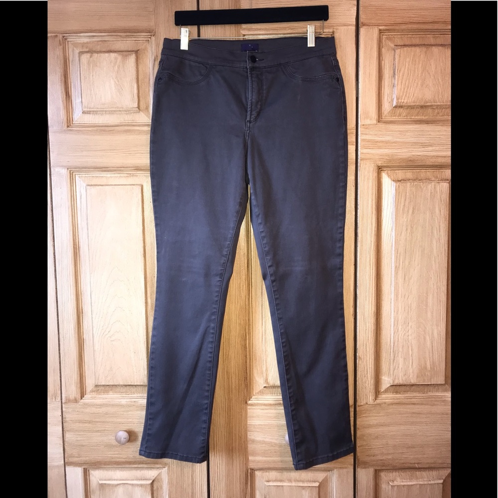 NYDJ Gray/Green Straight Leg Jeans